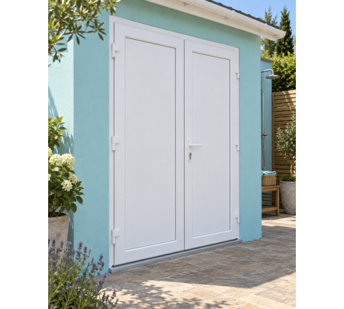 Металлопластиковые двери для технических помещений VEKA Softline 76 поворотные 1600 x 2000 мм