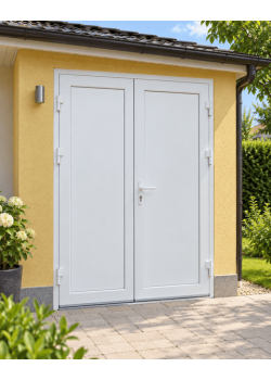Металлопластиковые двери для технических помещений VEKA Softline 76 поворотные 1500 x 2000 мм
