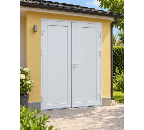 Металлопластиковые двери для технических помещений VEKA Softline 76 поворотные 1500 x 2000 мм