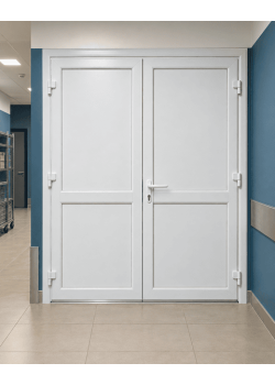 Металлопластиковые двери для технических помещений VEKA Softline 70 поворотные 1200 x 2000 мм