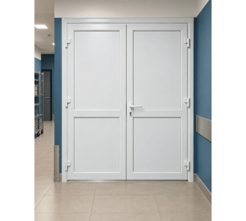 Металлопластиковые двери для технических помещений VEKA Softline 70 поворотные 1200 x 2000 мм
