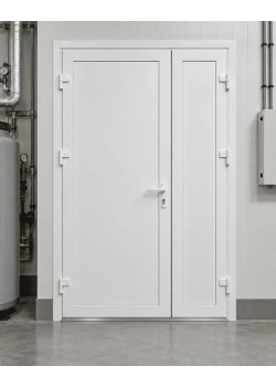 Металлопластиковые двери для технических помещений VEKA Softline 76 поворотные 1200 x 1900 мм