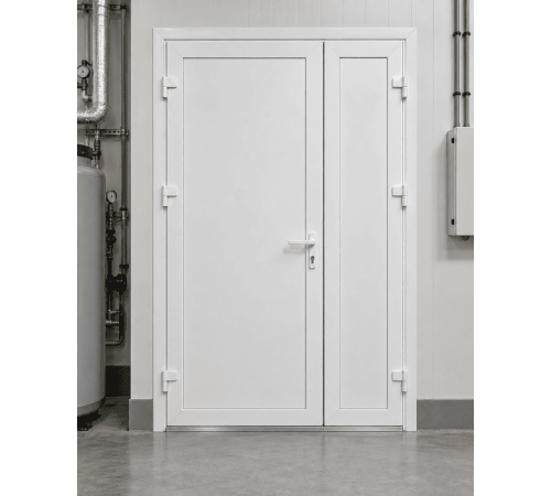 Металлопластиковые двери для технических помещений VEKA Softline 70 поворотные 1300 x 1900 мм