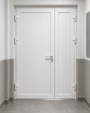 Металопластикові двері для технічних приміщень VEKA Softline 76 поворотні 1250 x 1900 мм