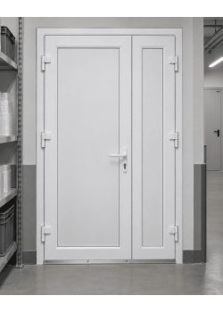 Металлопластиковые двери для технических помещений VEKA Softline 70 поворотные 1300 x 1900 мм