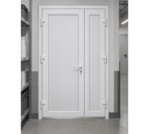 Металлопластиковые двери для технических помещений VEKA Softline 70 поворотные 1300 x 1900 мм
