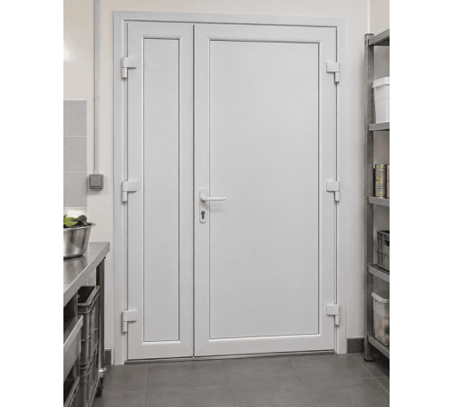 Металлопластиковые двери для технических помещений VEKA Softline 70 поворотные 1200 x 1900 мм