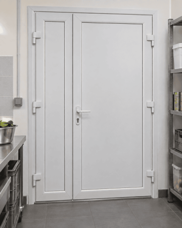 Металопластикові двері для технічних приміщень VEKA Softline 70 поворотні 1200 x 1900 мм