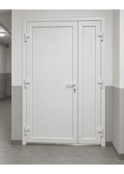 Металлопластиковые двери для технических помещений VEKA Softline 70 поворотные 1250 x 1900 мм