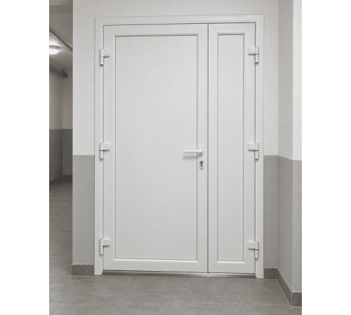Металлопластиковые двери для технических помещений VEKA Softline 70 поворотные 1250 x 1900 мм