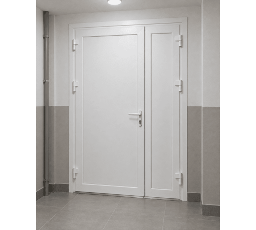 Металопластикові двері для технічних приміщень REHAU EURO 60 поворотні 1150 x 2000 мм