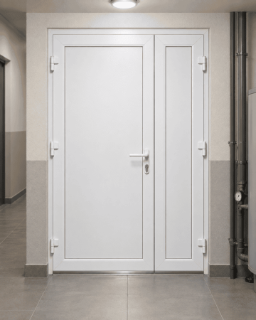 Металопластикові двері для технічних приміщень REHAU EURO 70 поворотні 1400 x 2000 мм