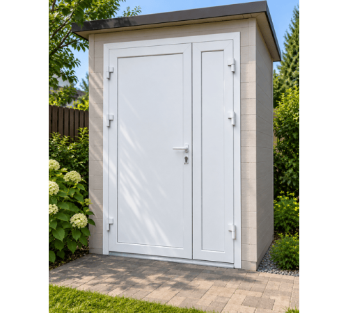 Металлопластиковые двери для технических помещений VEKA Softline 76 поворотные 1300 x 1900 мм