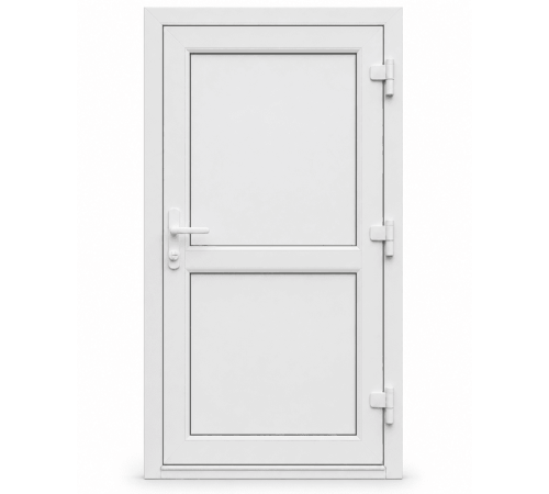 Металлопластиковые двери для технических помещений VEKA Softline 76 поворотные 800 x 2000 мм