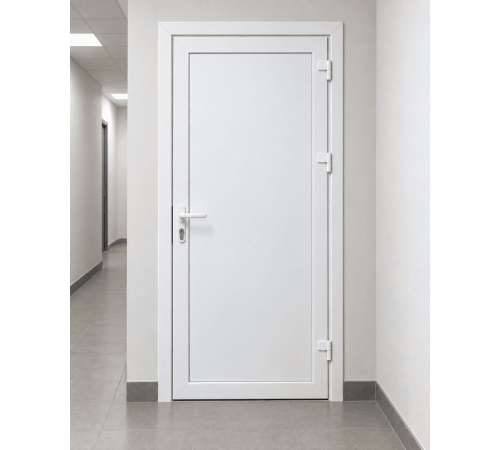 Металлопластиковые двери для технических помещений VEKA Softline 76 поворотные 700 x 2000 мм