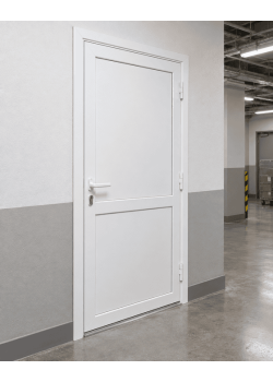 Металлопластиковые двери для технических помещений VEKA Softline 70 поворотные 750 x 1900 мм