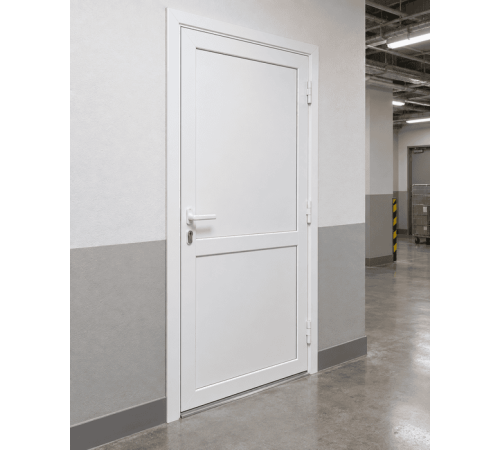 Металлопластиковые двери для технических помещений VEKA Softline 70 поворотные 750 x 1900 мм