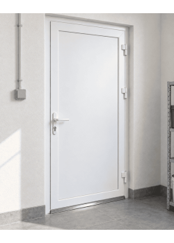 Металлопластиковые двери для технических помещений VEKA Softline 76 поворотные 800 x 2000 мм