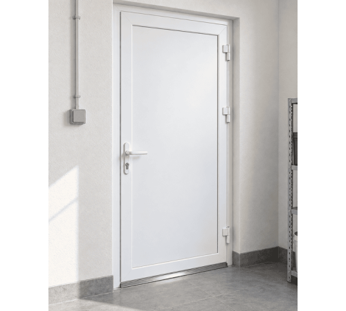 Металлопластиковые двери для технических помещений VEKA Softline 76 поворотные 800 x 2000 мм