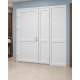 Металлопластиковые двери для технических помещений VEKA Softline 76 с фрамугой 1200 x 2000 мм