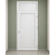 Металлопластиковые двери для технических помещений VEKA Softline 70 с фрамугой 700 x 1900 мм