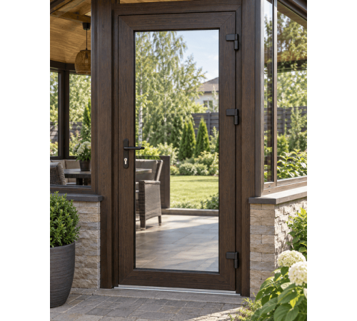 Металлопластиковые входные двери VEKA Softline 800 x 1900 мм ламинированные