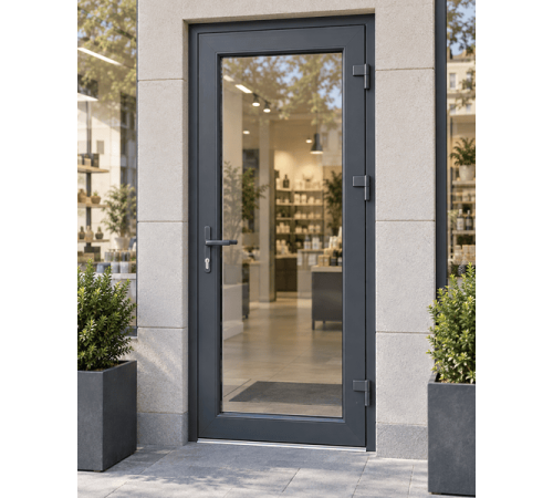 Металлопластиковые входные двери VEKA Softline 900 x 2000 мм ламинированные