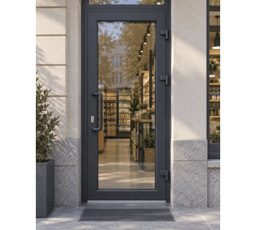 Металлопластиковые входные двери VEKA Softline 1000 x 2100 мм ламинированные