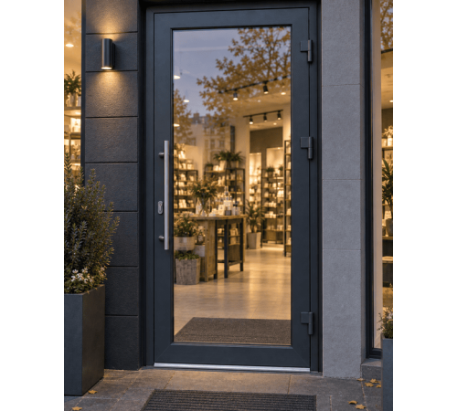 Металлопластиковые входные двери VEKA Softline 82 ламинированные 950 x 2000 мм