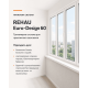 Металлопластиковое окно Антрацит Rehau Euro 60 трёхстворчатое с поворотно-откидной створкой 2100x1400 мм
