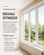Металопластикове вікно Rehau Synego чотиристулкове з двома поворотно-відкидними стулками 2400x1000 мм