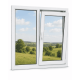 Металлопластиковое окно Veka Softline двустворчатое с поворотно-откидной створкой 1200 x 1400 мм