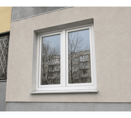 Металлопластиковое окно Aluplast Ideal 7000 MD двустворчатое с поворотно-откидной створкой 1200 x 1400 мм