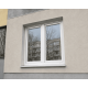 Металлопластиковое окно Aluplast Ideal 7000 MD двустворчатое с поворотно-откидной створкой 1200 x 1400 мм