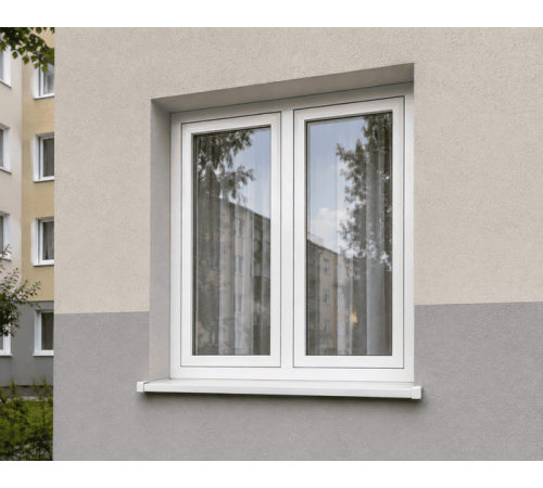 Металлопластиковое окно Veka Proline двустворчатое с поворотно-откидной створкой 1200 x 1400 мм