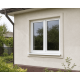 Металлопластиковое окно VEKA Softline 82 двухстворчатое с фрамугой 1500 x 1900 мм