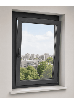 Металлопластиковое окно WDS 5S 1-створчатое поворотно-откидное ламинированное 1200×1100 мм