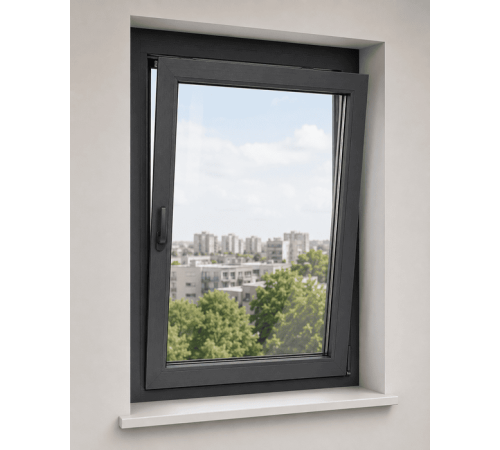 Металлопластиковое окно Veka Softline 76 одностворчатое поворотно-откидное ламинированное 1300×1100 мм