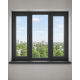 Металлопластиковое окно Veka Softline 82 3-створчатое с 2 поворотно-откидными створками ламинированное 1800×1300 мм