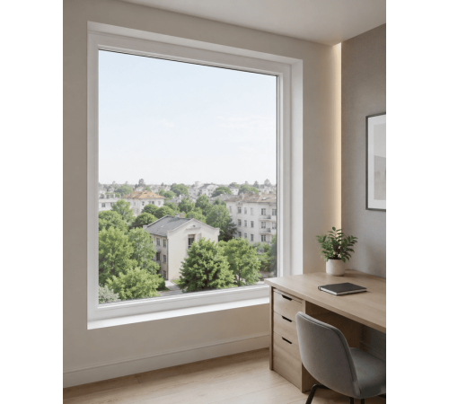 Металлопластиковое окно REHAU EURO 60 глухое 1000 x 1000 мм