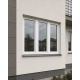 Металлопластиковое окно Rehau Synego трёхстворчатое с поворотно-откидной створкой 2300x1700 мм