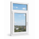 Металлопластиковое окно VEKA Softline 82 одностворчатое с фрамугой 1150 x 1900 мм