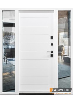 Нестандартні двері з терморозривом Palermo (RAL 7016 + Білий), 1600-1800*2050, комплектація FRAME Abwehr
