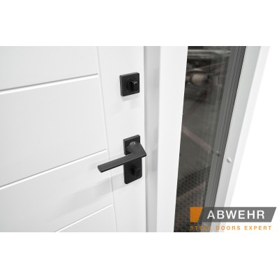 Вхідні Нестандартні двері з терморозривом Palermo (RAL 7016 + Білий), 1600-1800*2050, комплектація FRAME Abwehr-11