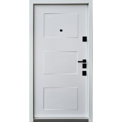 Вхідні Двері Авангард Порто мрамор темний/біла емаль "Qdoors"-2
