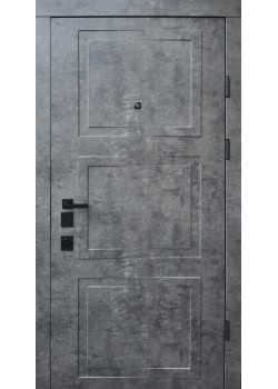 Двери Авангард Порто мрамор темный/белая эмаль "Qdoors"