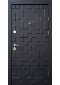 Двері Онтаріо софт чорний/білий супермат Qdoors
