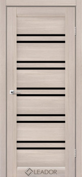 Двери Leador Doors Sicilia монблан Черное стекло