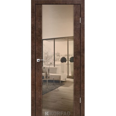 Межкомнатные Двери SR-01 зеркало бронза Korfad ПВХ плёнка-1