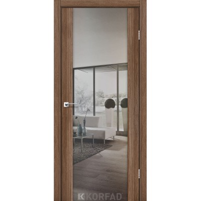 Межкомнатные Двери SR-01 зеркало серебро Korfad-3